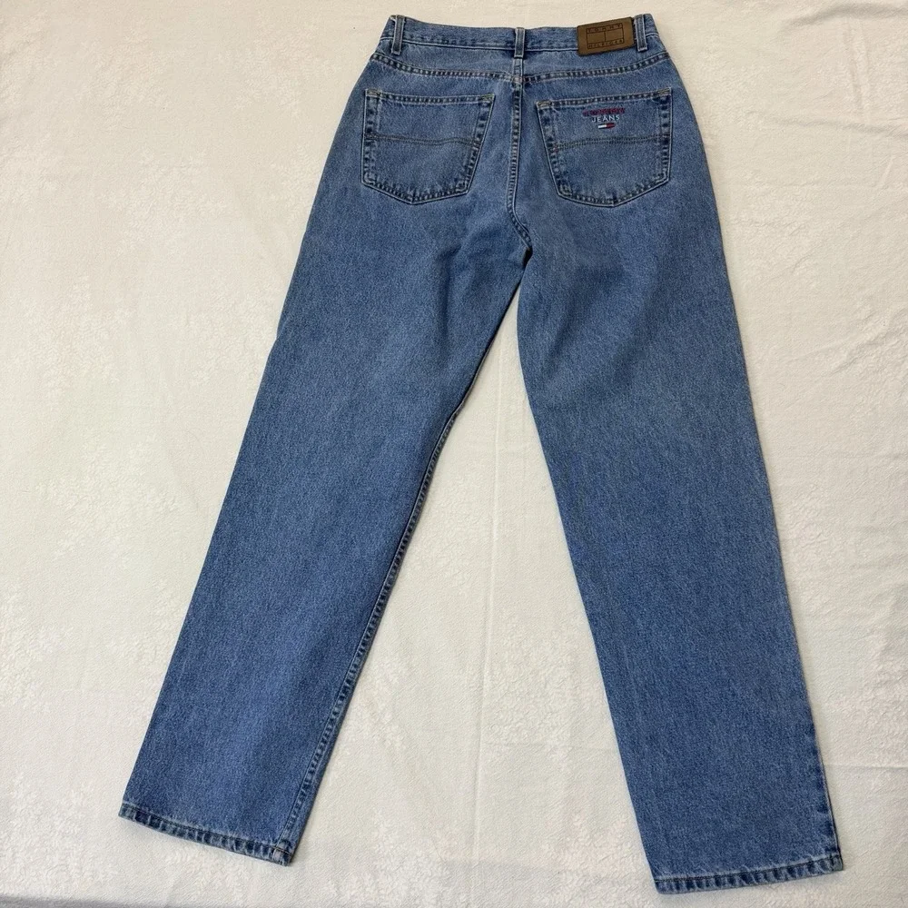 Tommy Hilfiger Tommy Jeans Freedom Mens 34x34 Made USA Light Wash Y2K